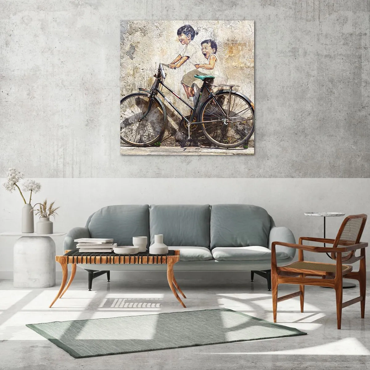 Obraz na szkle - Prawda czy fałsz? - 70x70 cm