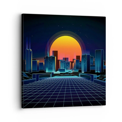 Obraz na płótnie - Wciąż chcesz do realu? - 30x30 cm