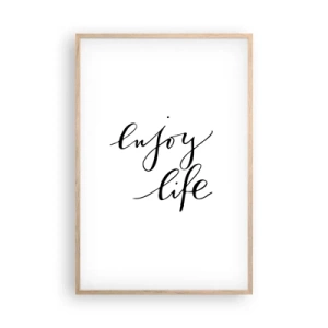 Plakat w ramie jasny dąb - Nic dodać… - 61x91 cm