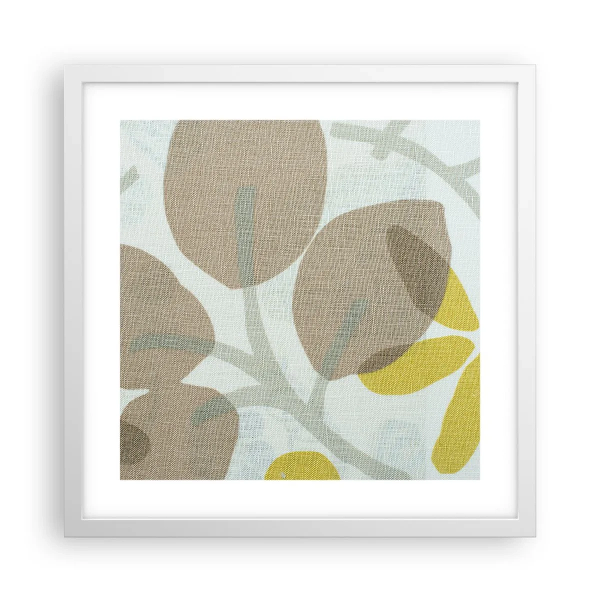 Plakat w białej ramie - Kompozycja w pełnym słońcu - 40x40 cm