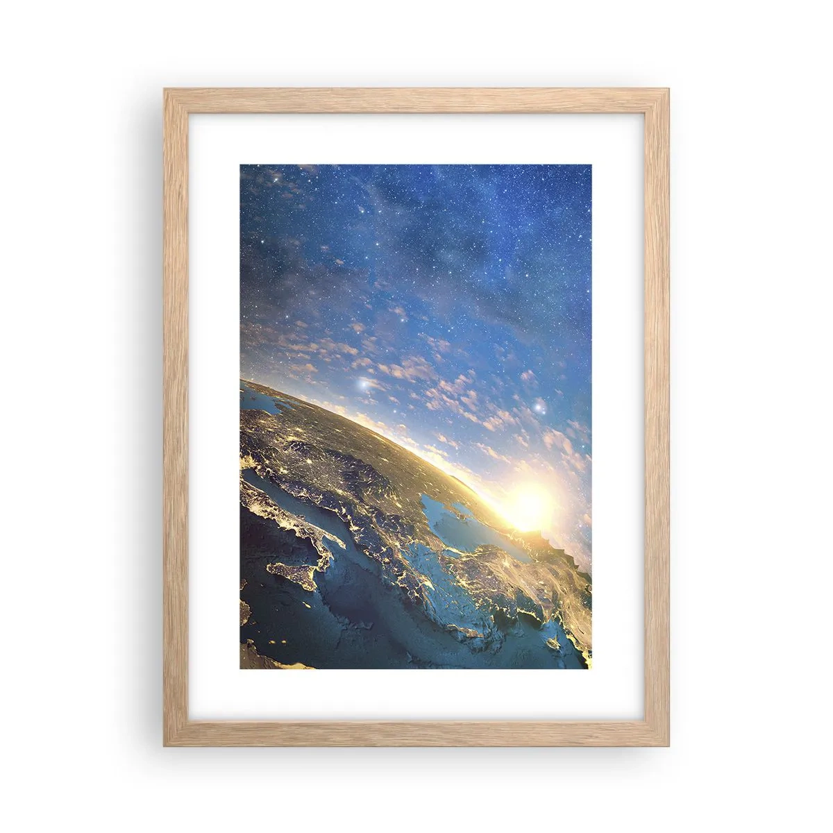 Plakat w ramie jasny dąb - Spójrzmy na siebie z dystansu - 30x40 cm