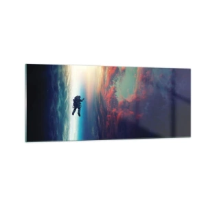 Obraz na szkle - Mierzyć się ze wszechświatem - 100x40 cm