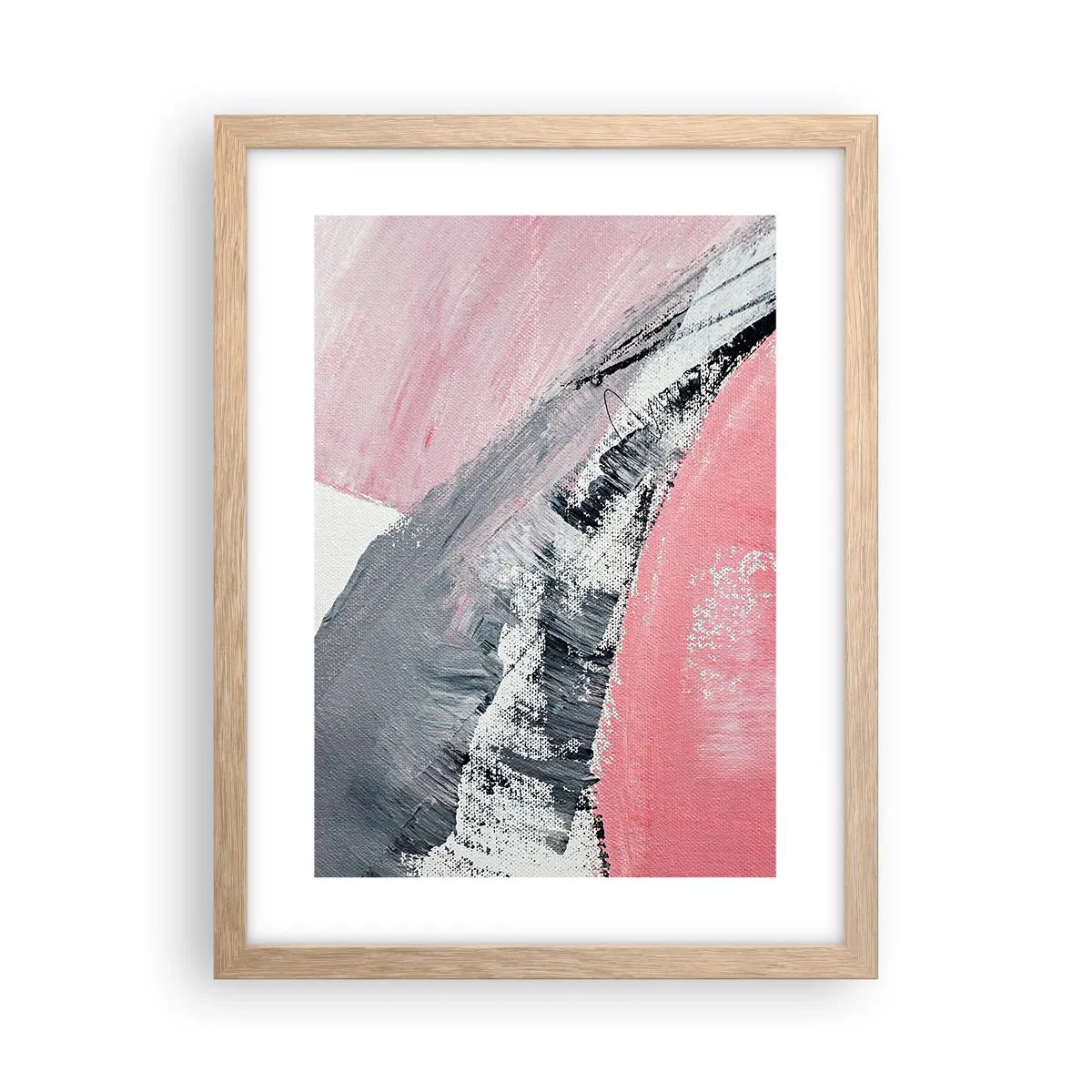 Plakat w ramie jasny dąb - Kompozycja dopasowana - 30x40 cm