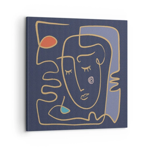 Obraz na płótnie - W zamyśleniu - 60x60 cm