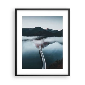 Plakat w czarnej ramie - Nad wodą gładką jak lustro - 40x50 cm