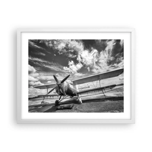 Plakat w białej ramie - Nie mogę się doczekać! - 50x40 cm