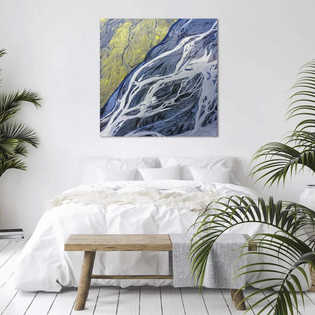 Obraz na płótnie - Naskalne malowidła natury - 70x70 cm