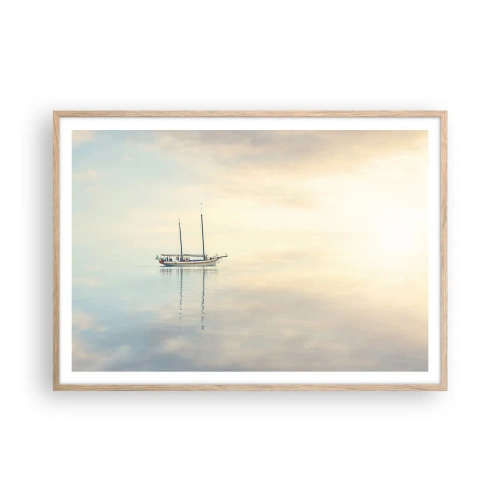 Plakat w ramie jasny dąb - W morzu ciszy - 100x70 cm