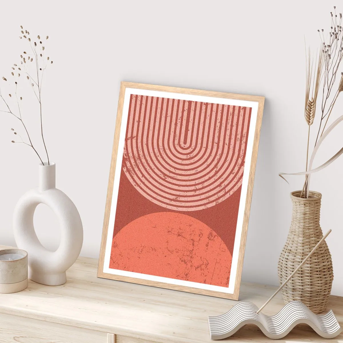 Plakat w ramie jasny dąb - Bliska relacja - 50x70 cm