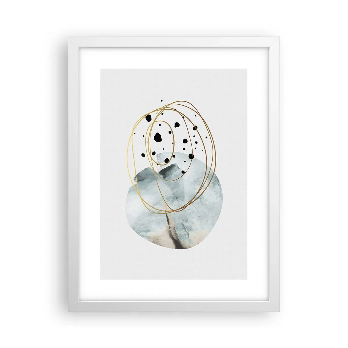 Plakat w białej ramie - W objęciach przestrzeni - 30x40 cm