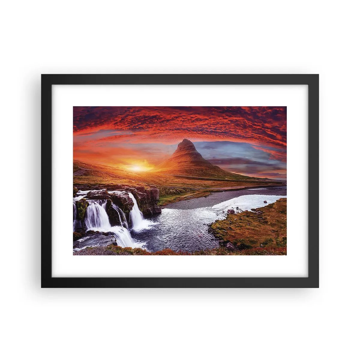 Plakat w czarnej ramie - Widok Śródziemia - 40x30 cm