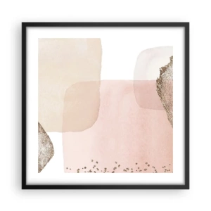 Plakat w czarnej ramie - Spojrzenie przez kolor - 50x50 cm