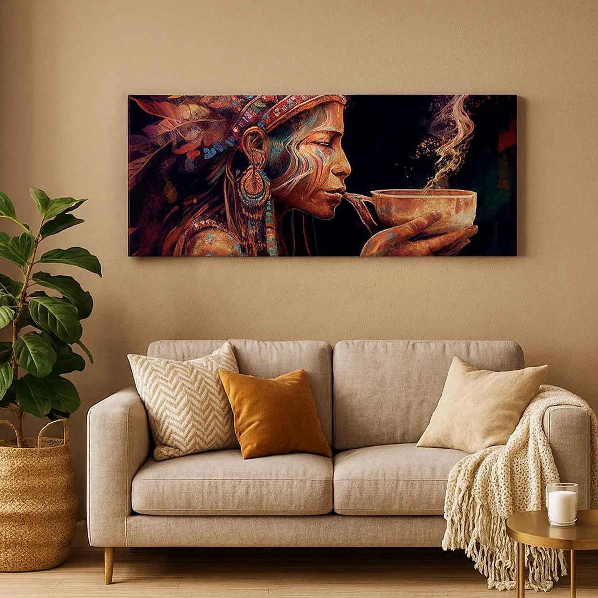 Obraz na płótnie - Magiczny rytuał - 100x40 cm