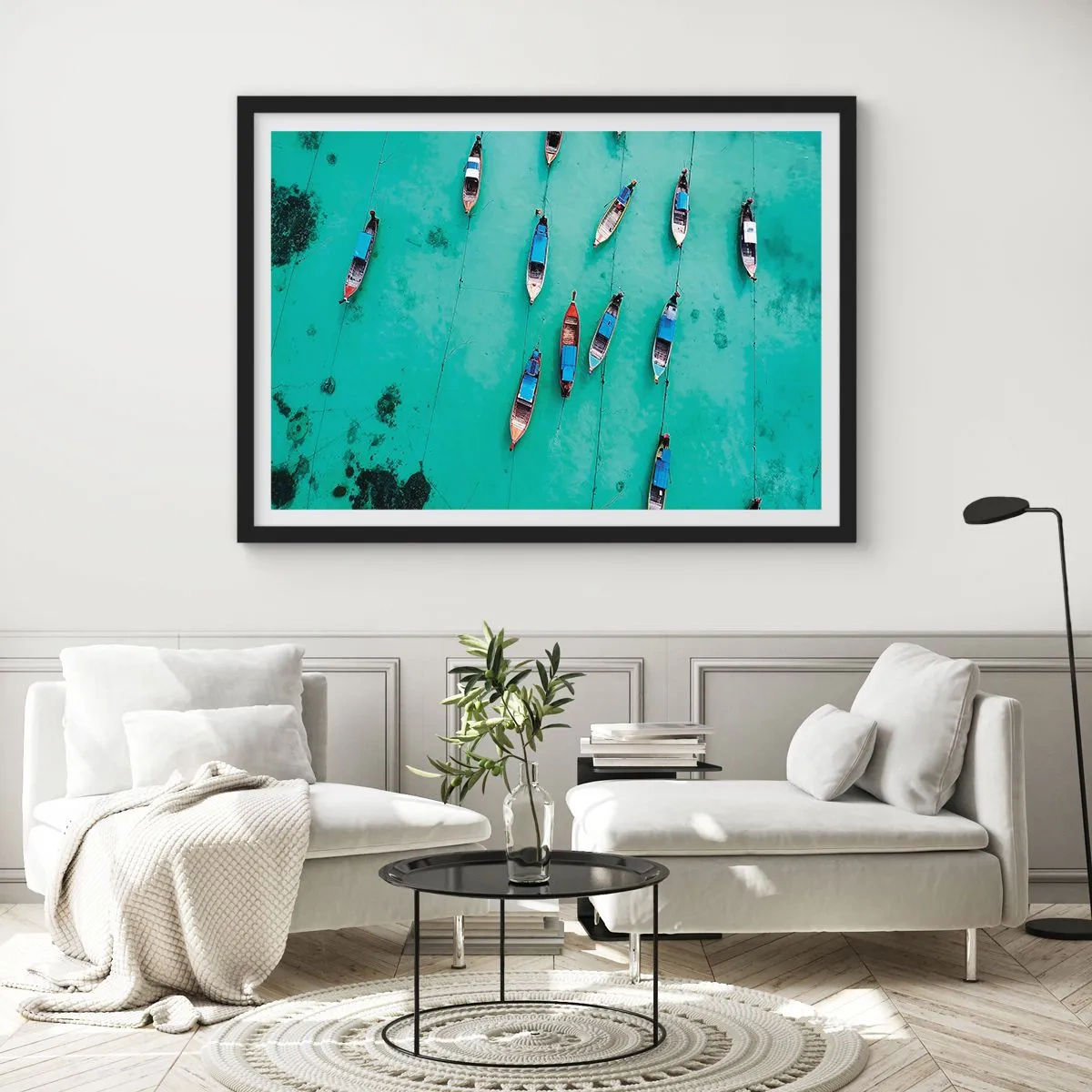 Plakat w czarnej ramie - W radosnym oczekiwaniu - 50x40 cm