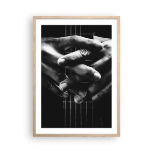 Plakat w ramie jasny dąb - Modlitwa artysty - 50x70 cm
