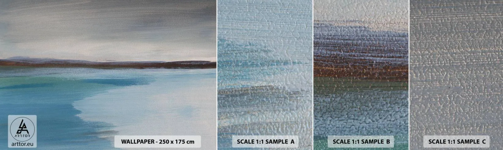 Fototapeta Próbka Standard Eco - Pejzaż horyzontalny - Morze, Sztuka, Plaża - 100x30 cm