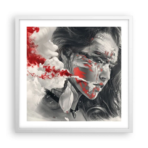 Plakat w białej ramie - W oparach absurdu - 50x50 cm