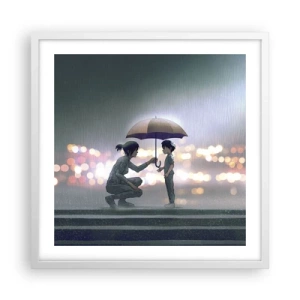 Plakat w białej ramie - I już jest wszystko dobrze - 50x50 cm