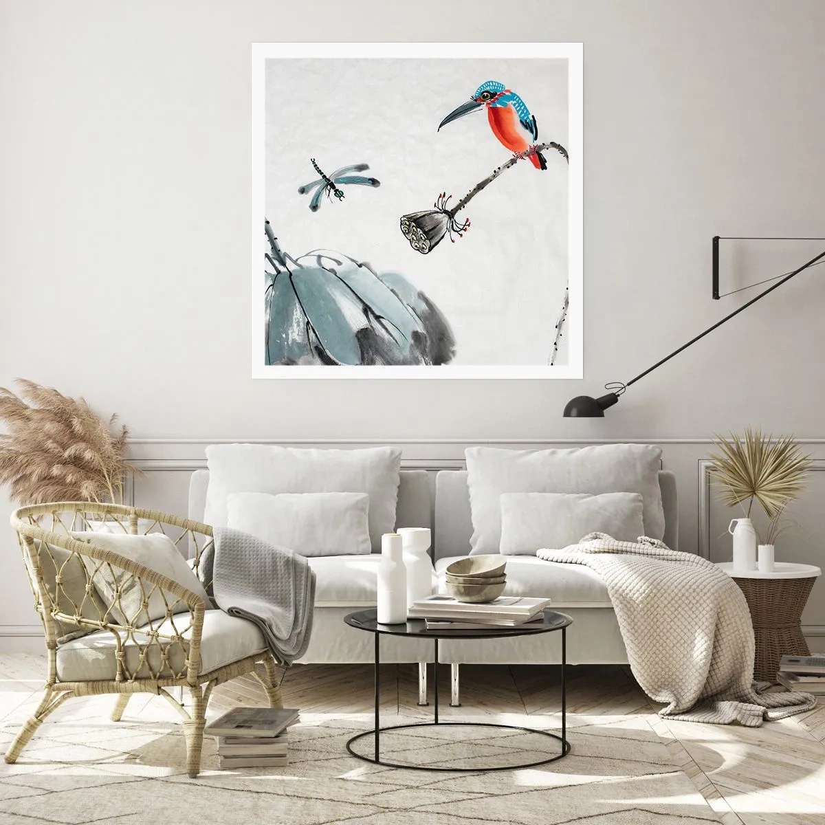 Plakat - Życie łąki - 60x60 cm
