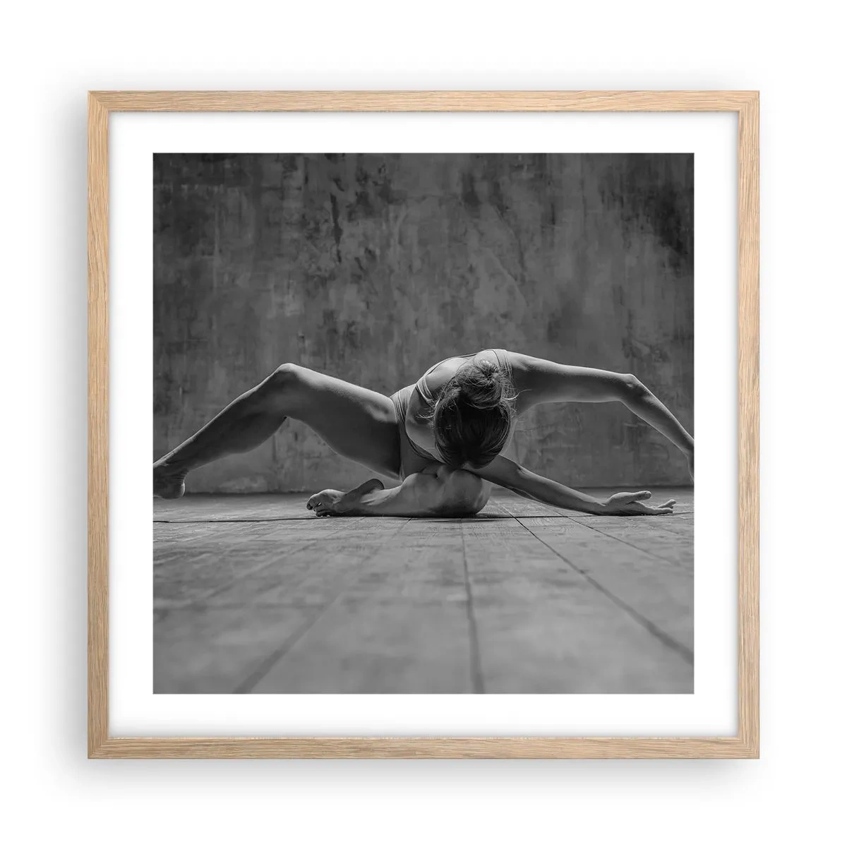 Plakat w ramie jasny dąb - Symetria odnaleziona - 50x50 cm