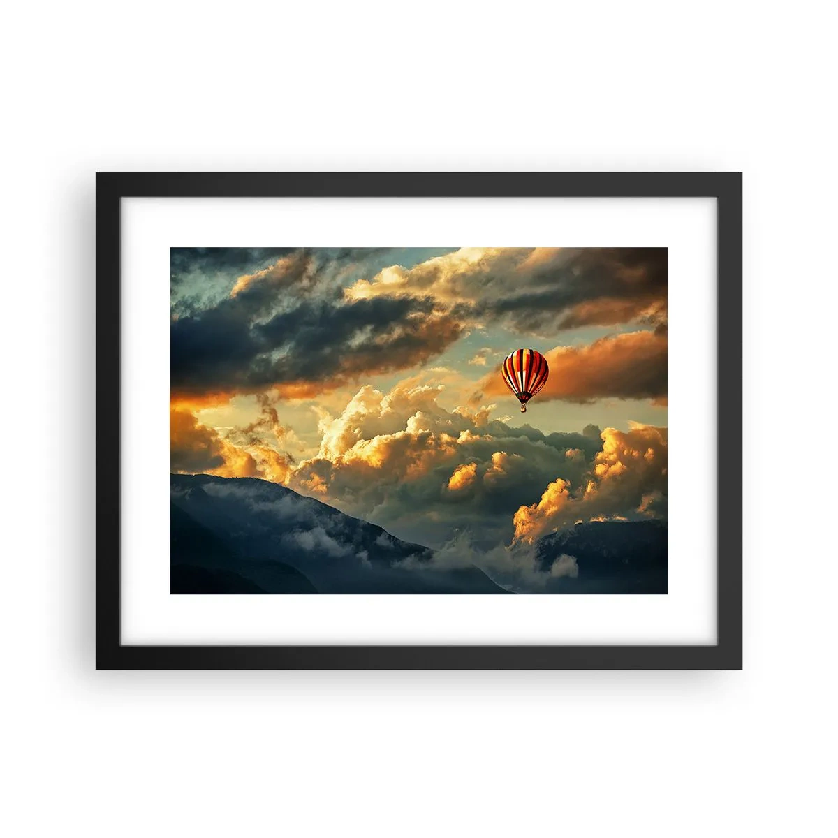 Plakat w czarnej ramie - Lecę, bo chcę - 40x30 cm