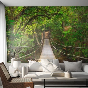 Fototapeta Premium Sand - Bo w ogrodzie rośnie pnącze - Krajobraz, Las, Natura - 400x280 cm