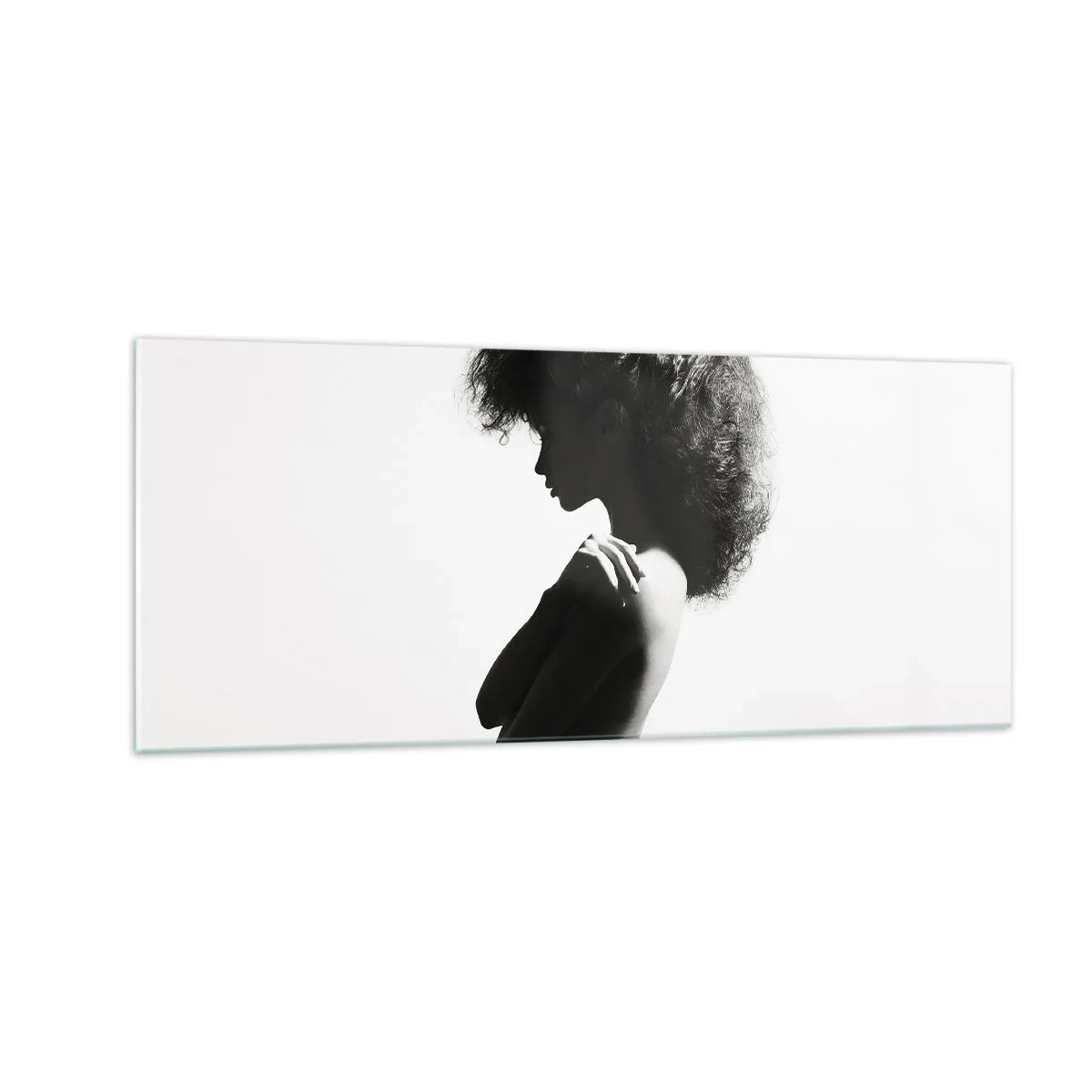 Obraz na szkle - Jak kwiat na smukłej łodydze - 100x40 cm