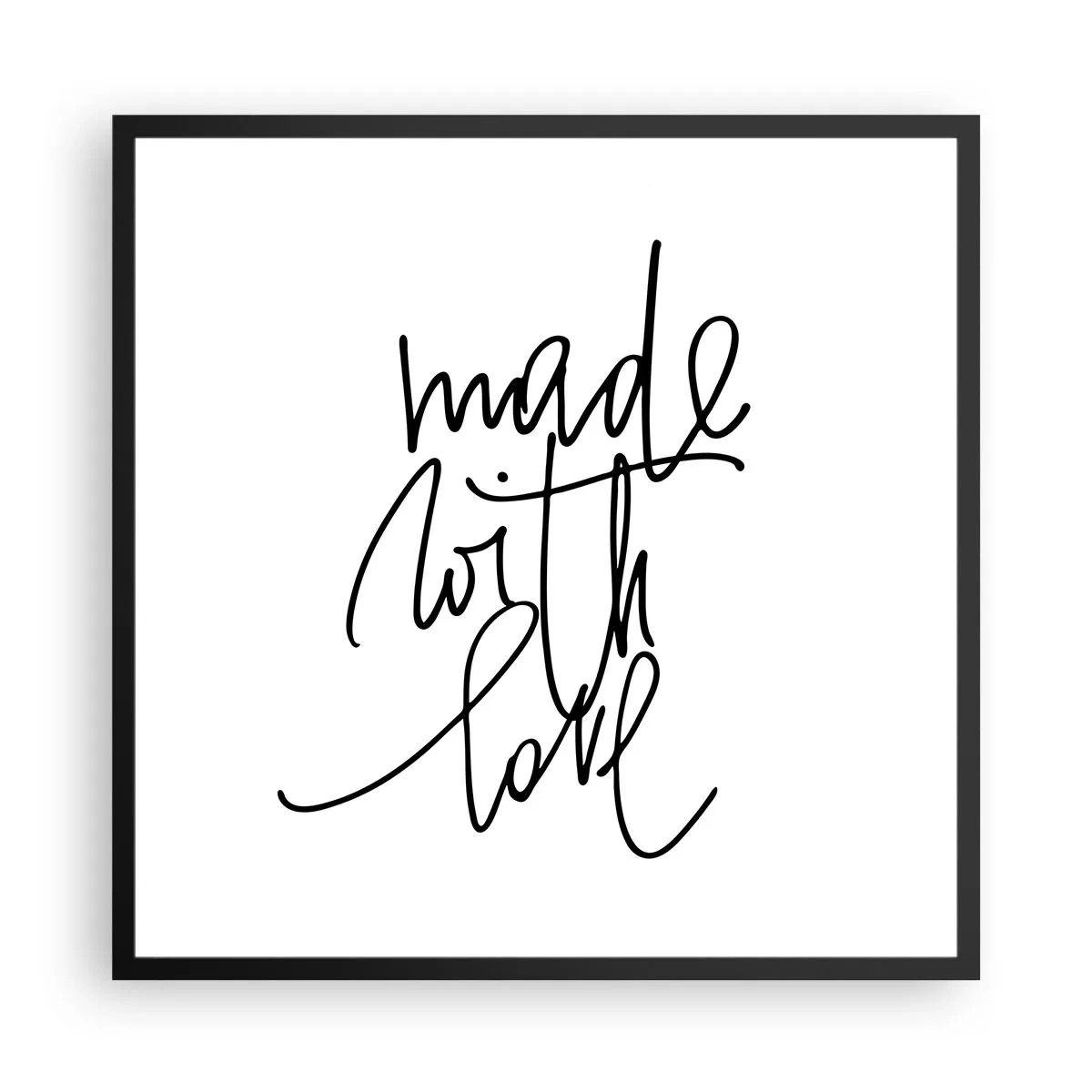 Plakat w czarnej ramie - Najlepsza marka - 60x60 cm