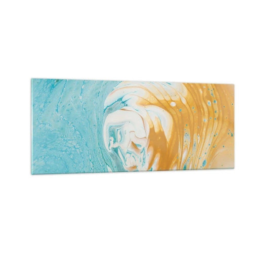 Obraz na szkle - Pastelowy wir - 100x40 cm