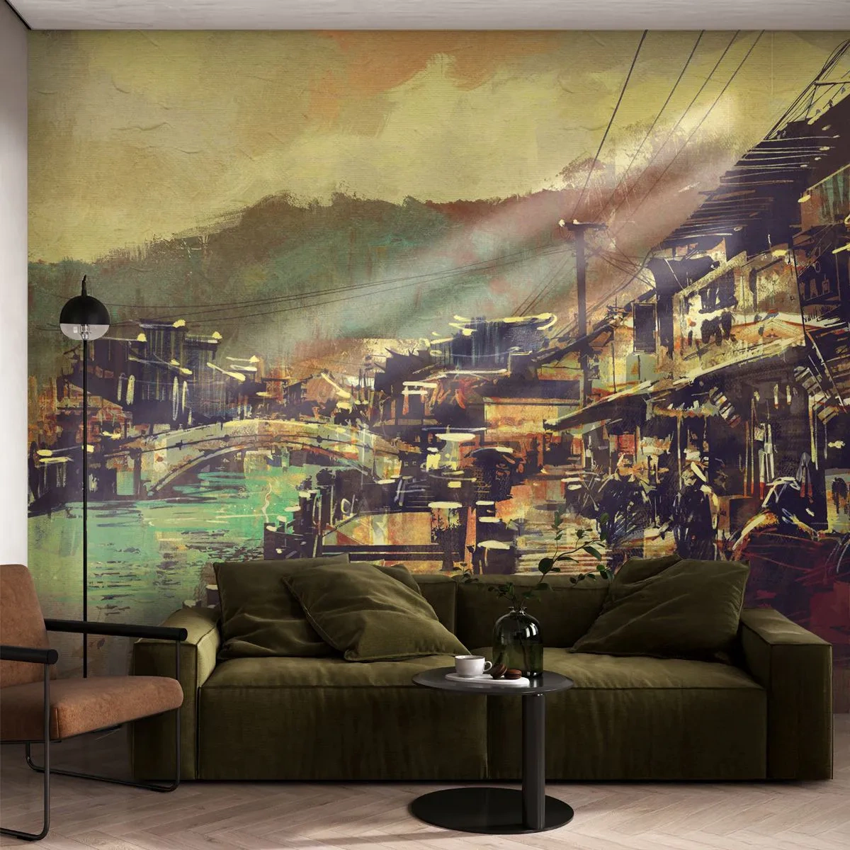 Fototapeta Standard Eco - Życie jako bogactwo szarości - Krajobraz, Chiny, Architektura - 250x175 cm