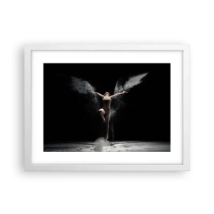 Plakat w białej ramie - Elfy istnieją - 40x30 cm