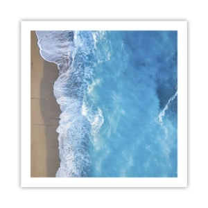 Plakat - Siła błękitu - 60x60 cm
