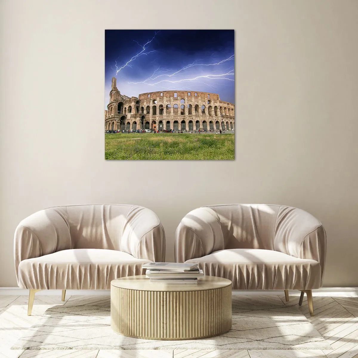 Obraz na szkle - Arena walki - 30x30 cm