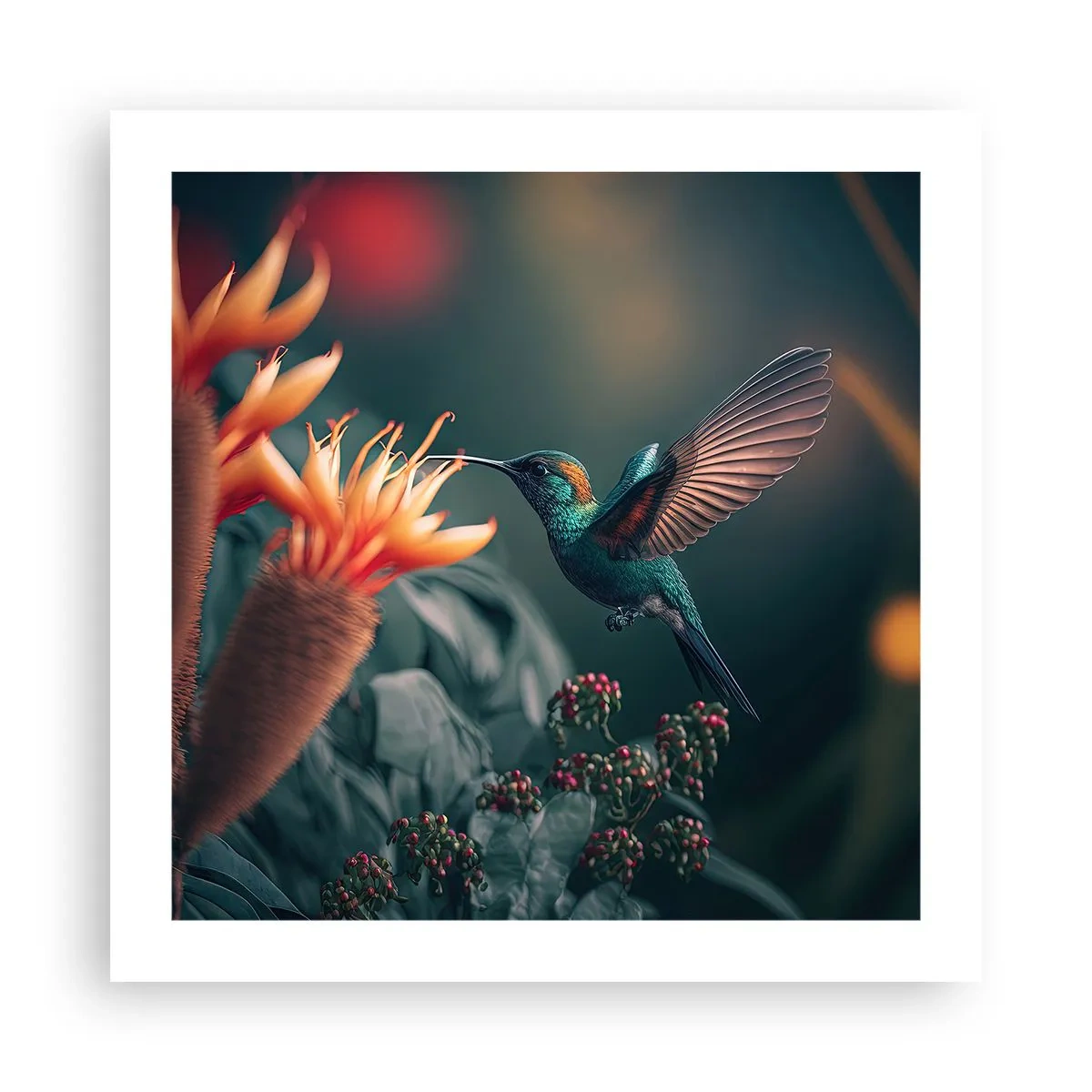 Plakat - naprawdę barwne życie - 50x50 cm