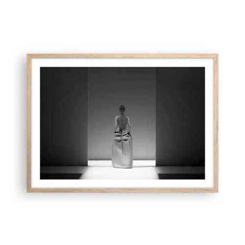 Plakat w ramie jasny dąb - Wyrafinowana prostota - 70x50 cm