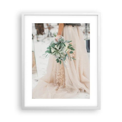 Plakat w białej ramie - I żyli długo i szczęśliwie - 40x50 cm