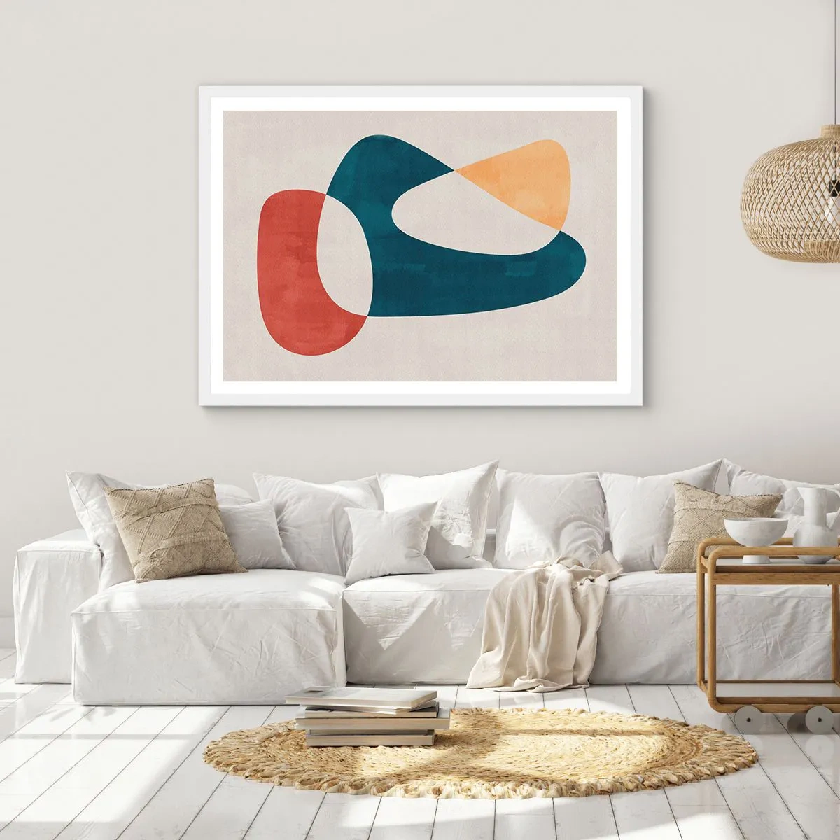 Plakat w białej ramie - Wpływy i metamorfozy - 100x70 cm