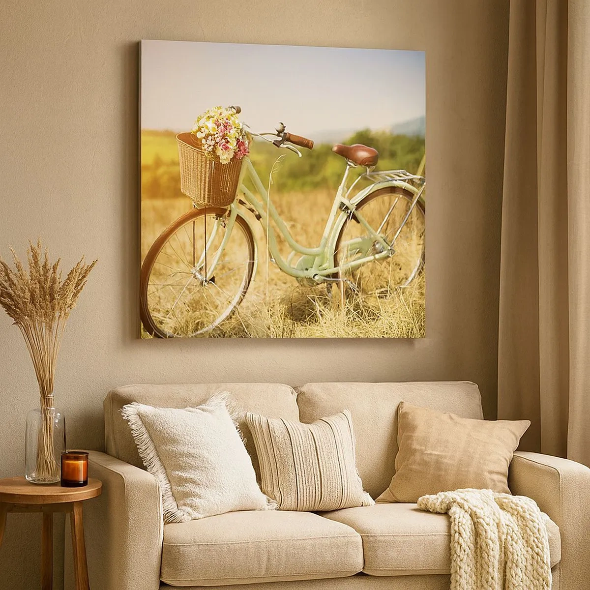 Obraz na płótnie - Zostanę tu chwilę - 30x30 cm