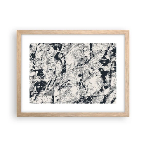 Plakat w ramie jasny dąb - Przenikanie przeciwieństw - 40x30 cm