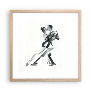 Plakat w ramie jasny dąb - W jednym rytmie - 40x40 cm
