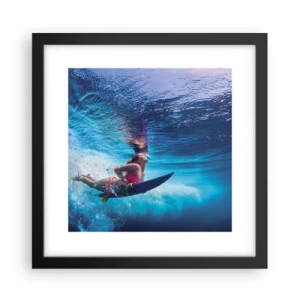 Plakat w czarnej ramie - Głębia radości - 30x30 cm