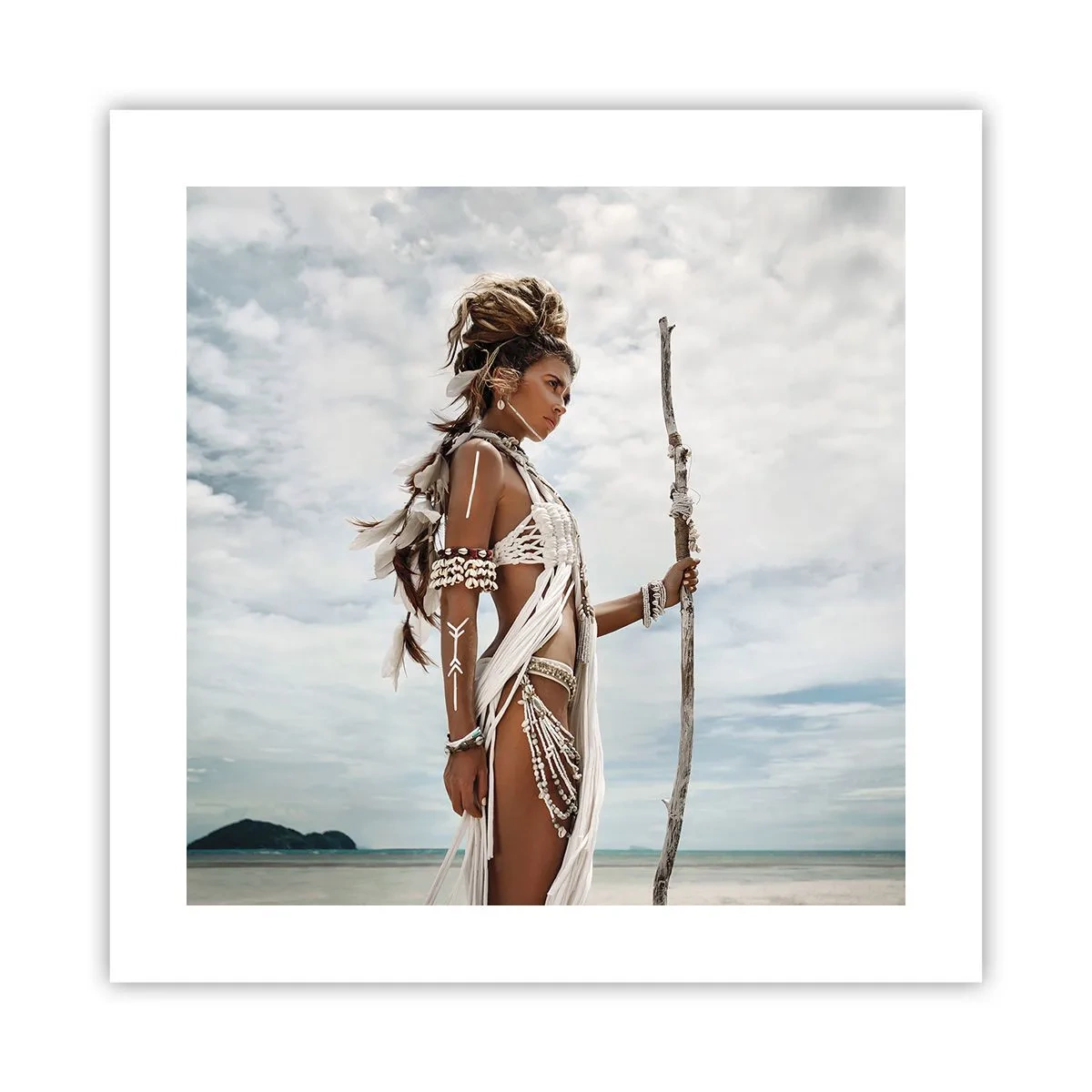 Plakat - Królowa tropików - 40x40 cm