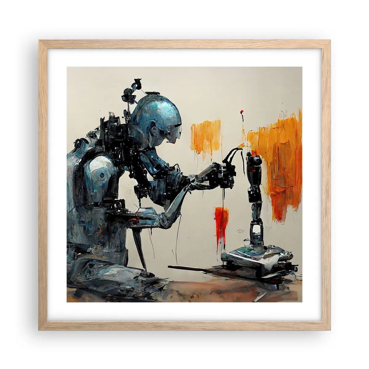 Plakat w ramie jasny dąb - Już jutro… - 50x50 cm