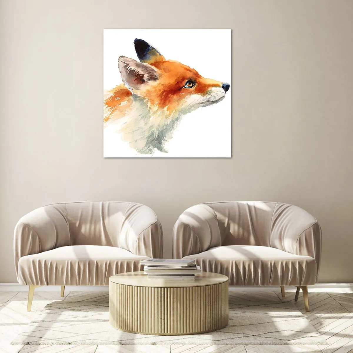 Obraz na szkle - Ostrożności nigdy za wiele - 70x70 cm