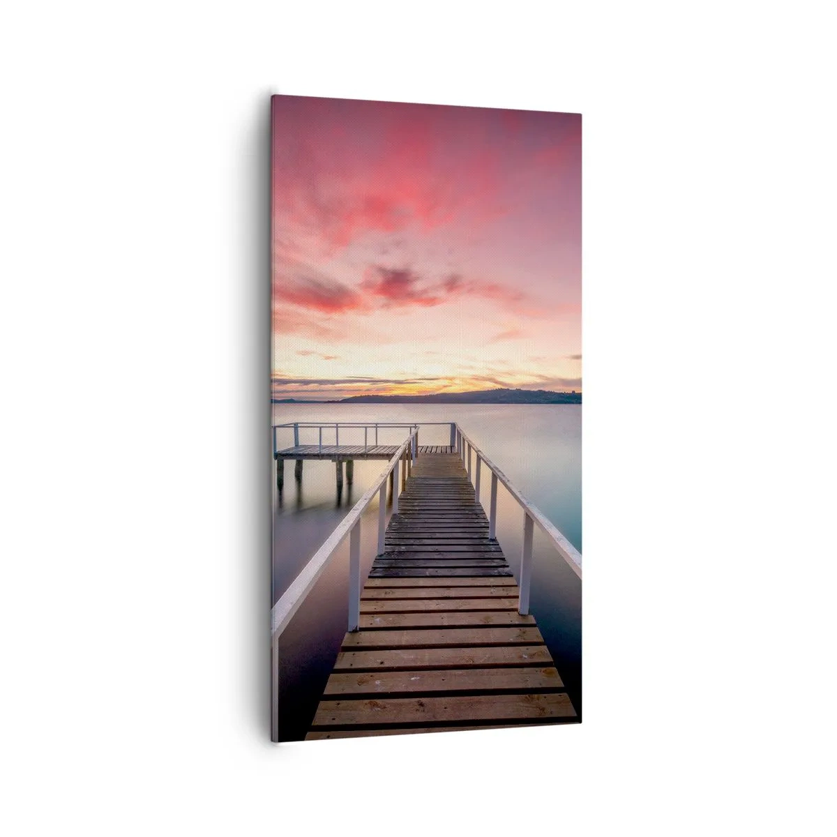 Obraz na płótnie - Łagodny płomień wieczoru - 65x120 cm