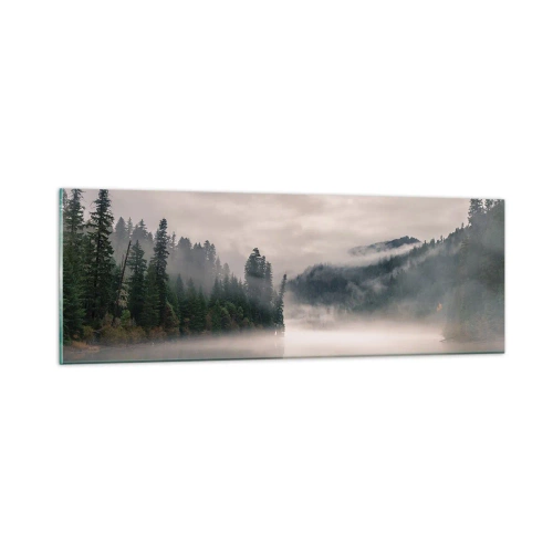 Obraz na szkle - W zadumie, we mgle - 90x30 cm