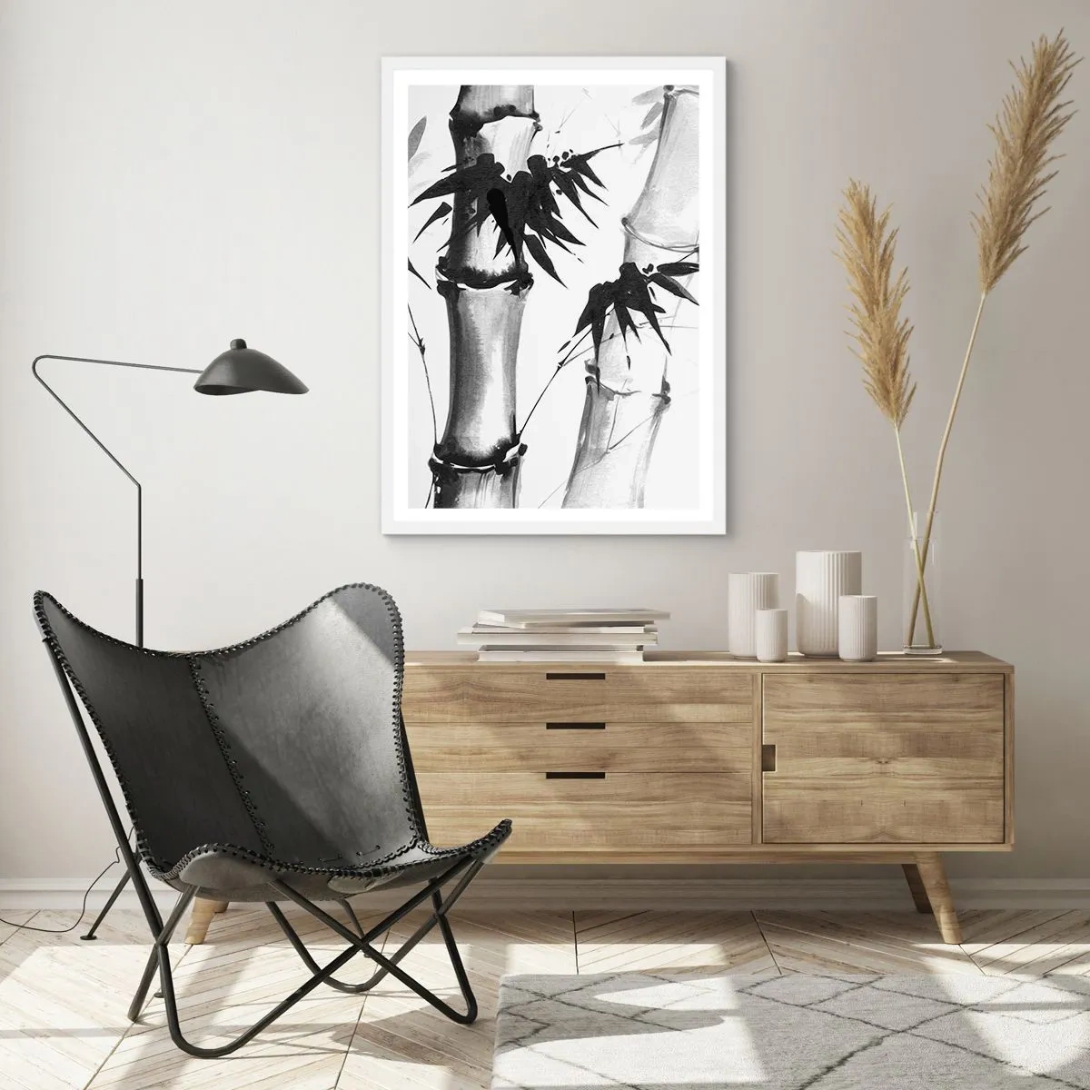 Plakat w białej ramie - Zbliżenie na orient - 70x100 cm