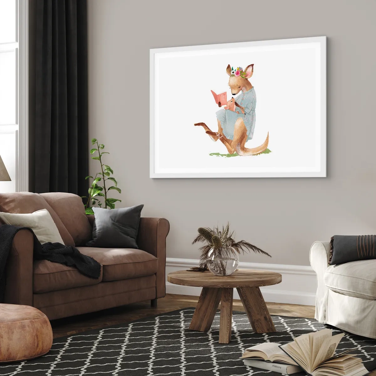 Plakat w białej ramie - Poczytaj mi, mamo - 91x61 cm
