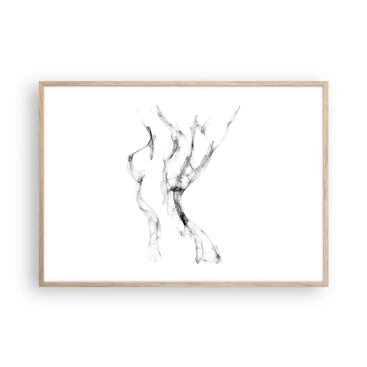 Plakat w ramie jasny dąb - Piękna i silna - 100x70 cm