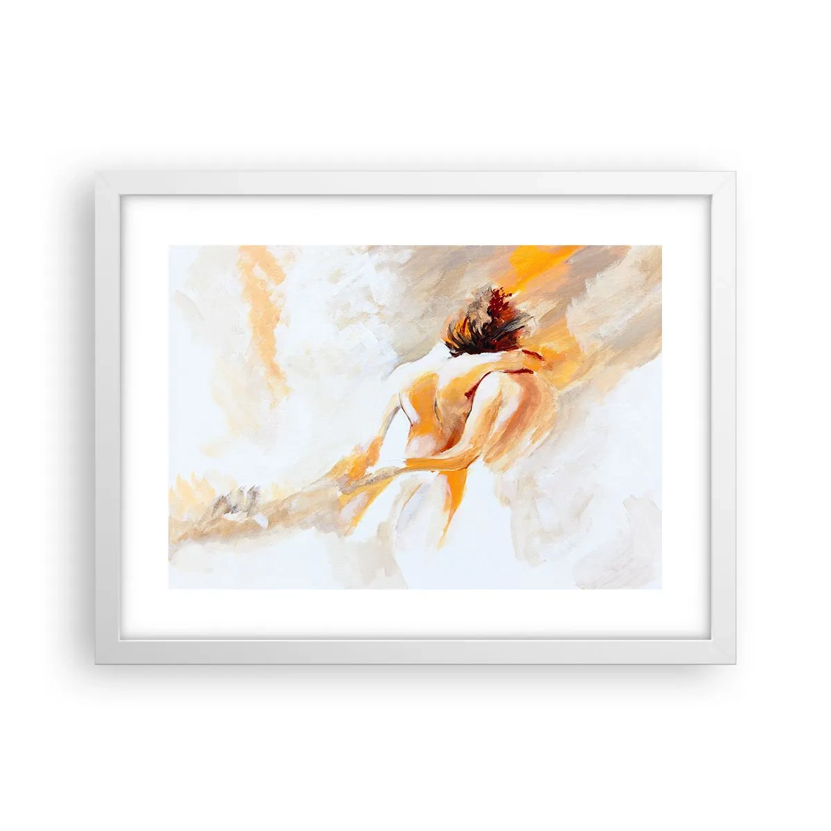 Plakat w białej ramie - W niebie bliskości - 40x30 cm